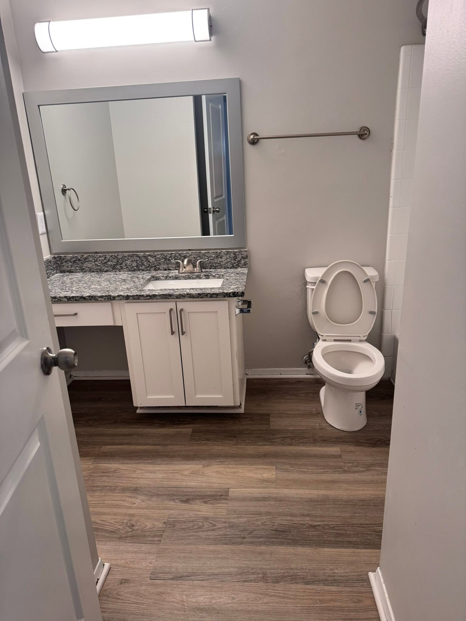 Clean modern bathroom