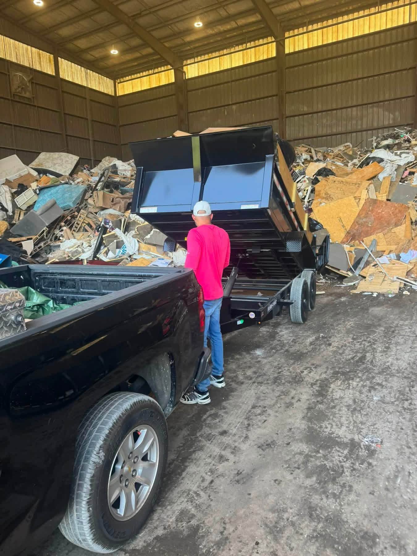 Debris hauling and disposal at a licensed facility